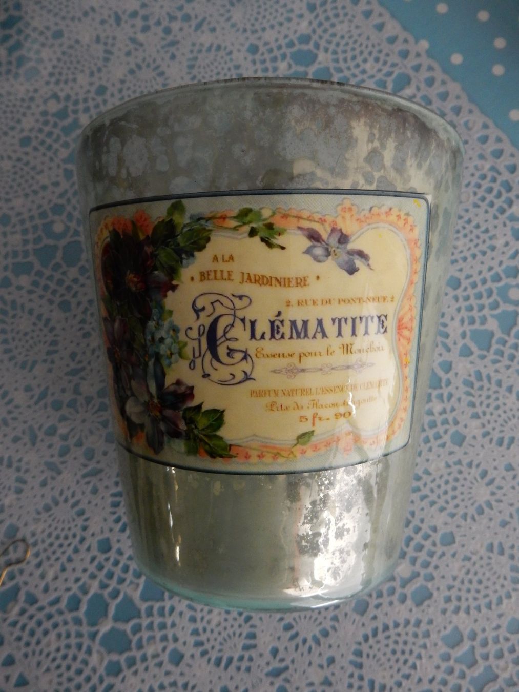 Vasi per fiori: Vintage Übertopf "Clématite" - Shabby Chic Glas Neu Cachepot – Nuovo (secondo la descrizione) da Jona venduto da simongarden