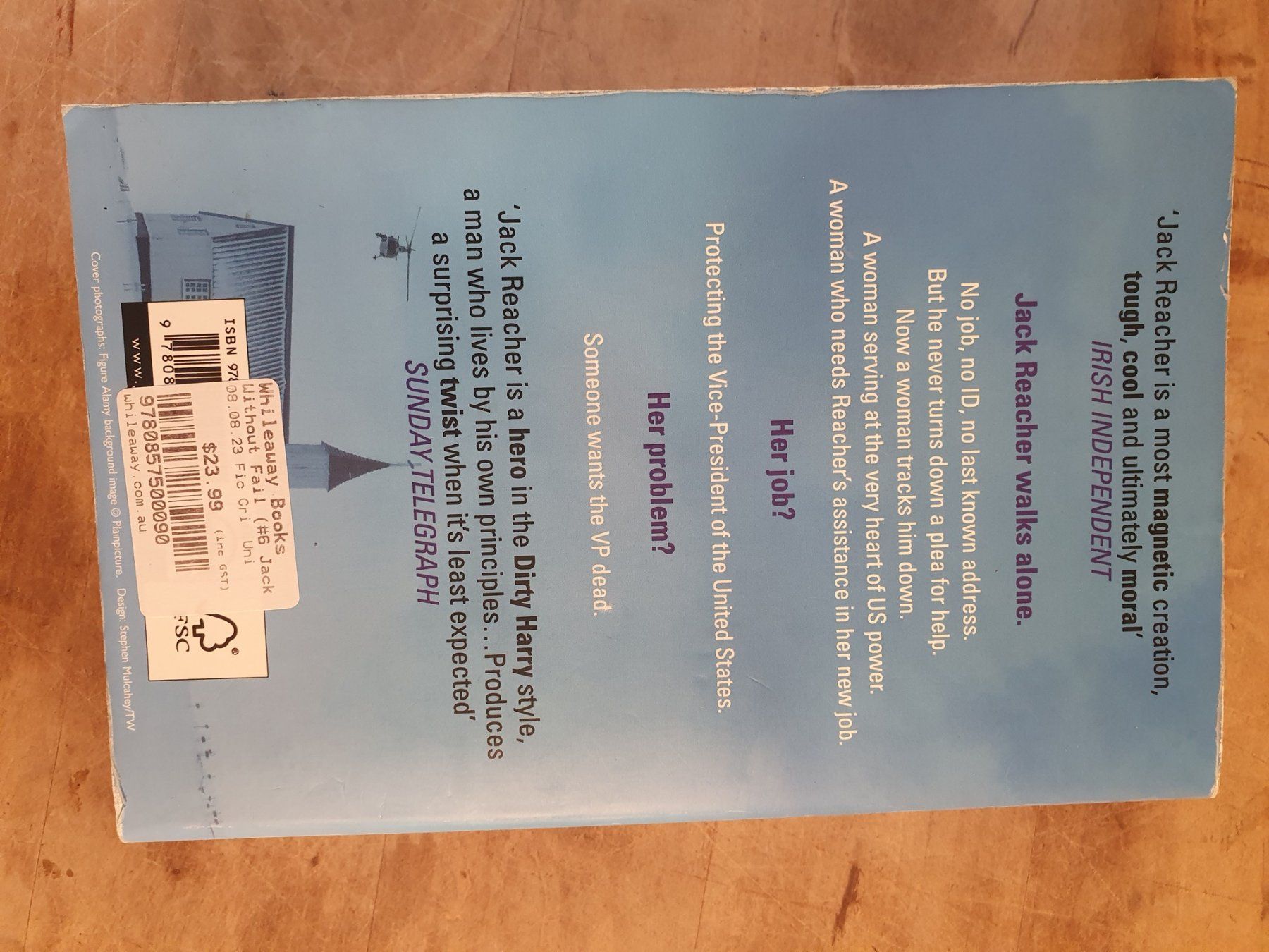 Libri: Without Fail Lee Child Penguin – Usato da Zürich venduto da loosebone 1