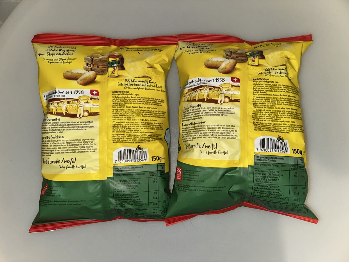 Zweifel Cibi & Specialità: Zweifel Aromat Chips – Nuovo (secondo la descrizione) da Gossau ZH venduto da Shaolin 1