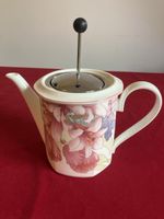 Teezubereiter Teekanne Porzellan Blumenmuster Frühling