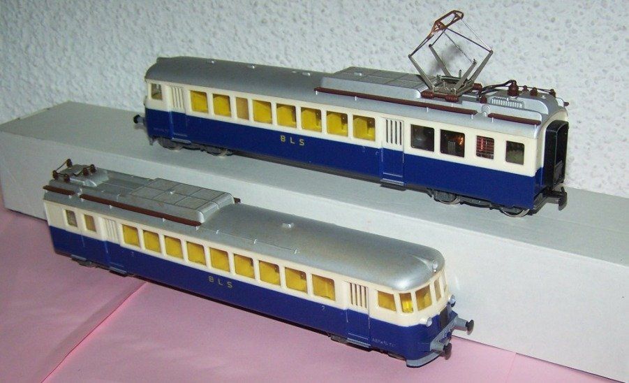 Kleinbahn Modellini di ferrovie: Kleinbahn H0: BLS Doppel-Triebwagen ABFe, DC, super Zustand – Nuovo (secondo la descrizione) da Brüttisellen venduto da Rentner44zh 4