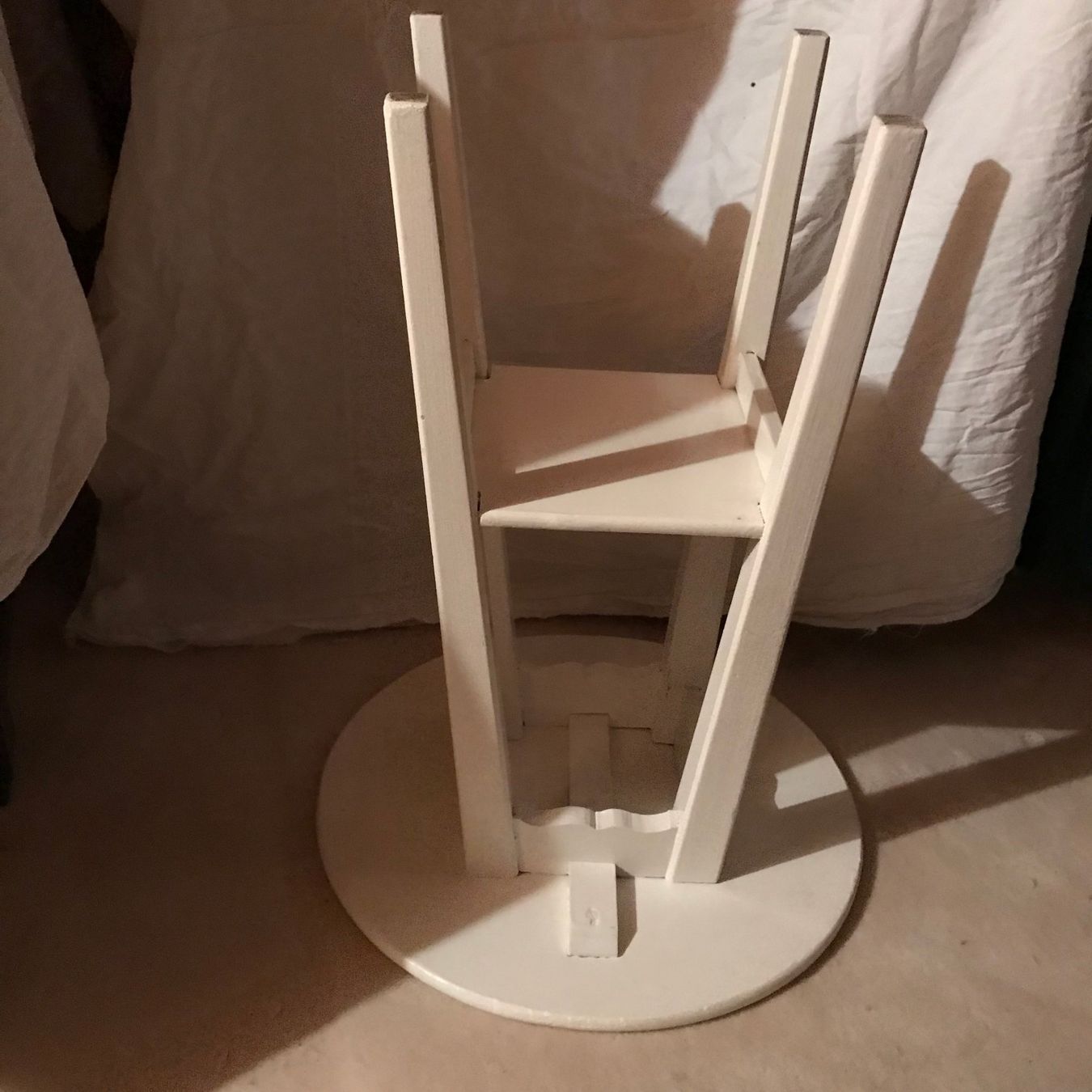 Tavoli: Table basse ronde blanche – Usato da Ste-Croix venduto da mjmg 1