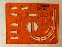 Fleischmann 9901 Gleisplanschablone HO