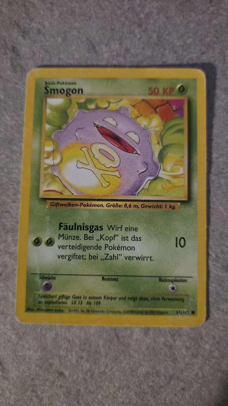 Pokémon Cartes à collectionner: Smogon 1. Edition Pokemon Karte – D'occasion à Rorschach par Craint
