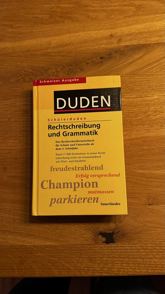 Bücher: Duden Rechtschreibung und Grammatik – Gebraucht aus Bözberg von Floeru5225
