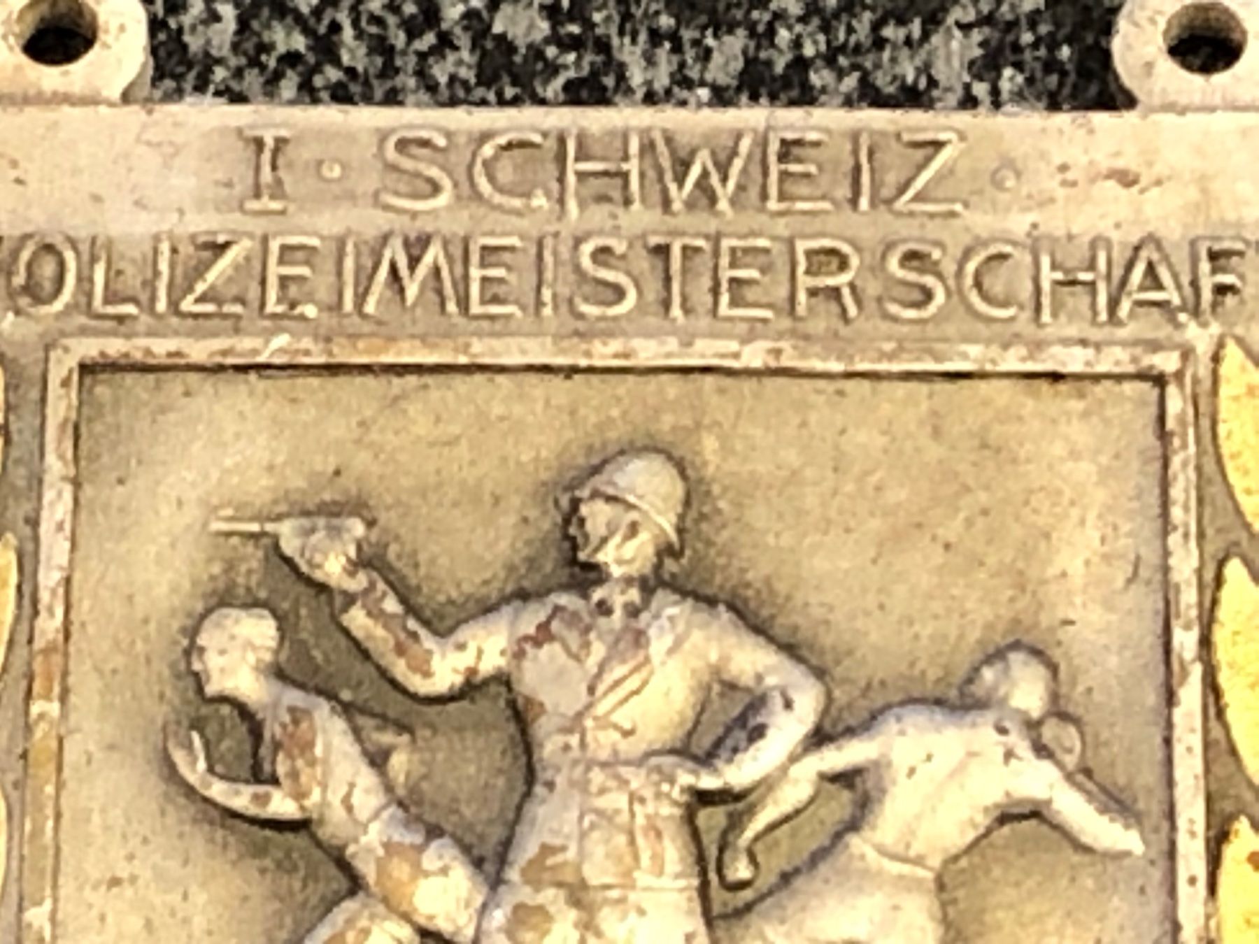 Alle Briefmarken: Abzeichen 1. POLIZEI-Meisterschaft  - BASEL 1939 – Gebraucht aus Lufingen von Rac0 1