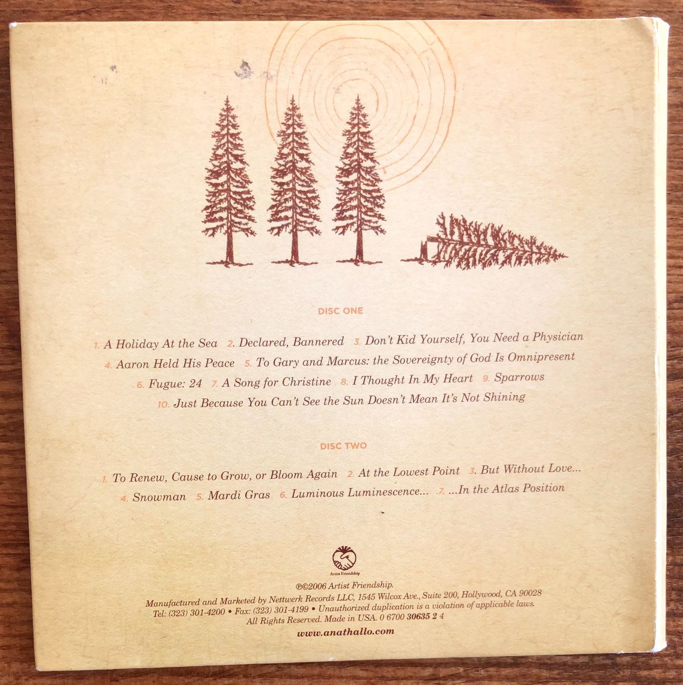 CDs: Anathallo – Anathallogy 2CD, Indie Rock – Gebraucht aus Luzern von Schlafenicht00 1