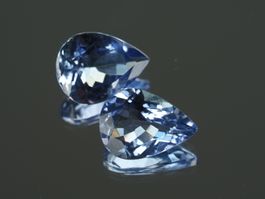 Natural (No Heat) Tanzanite Pair 2.12ct - Incl. Certificate