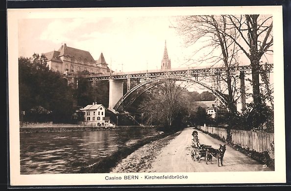 Cartoline postali: AK Bern, Casino, Kirchenfeldbrücke – Usato da Berlin venduto da bartko-reher