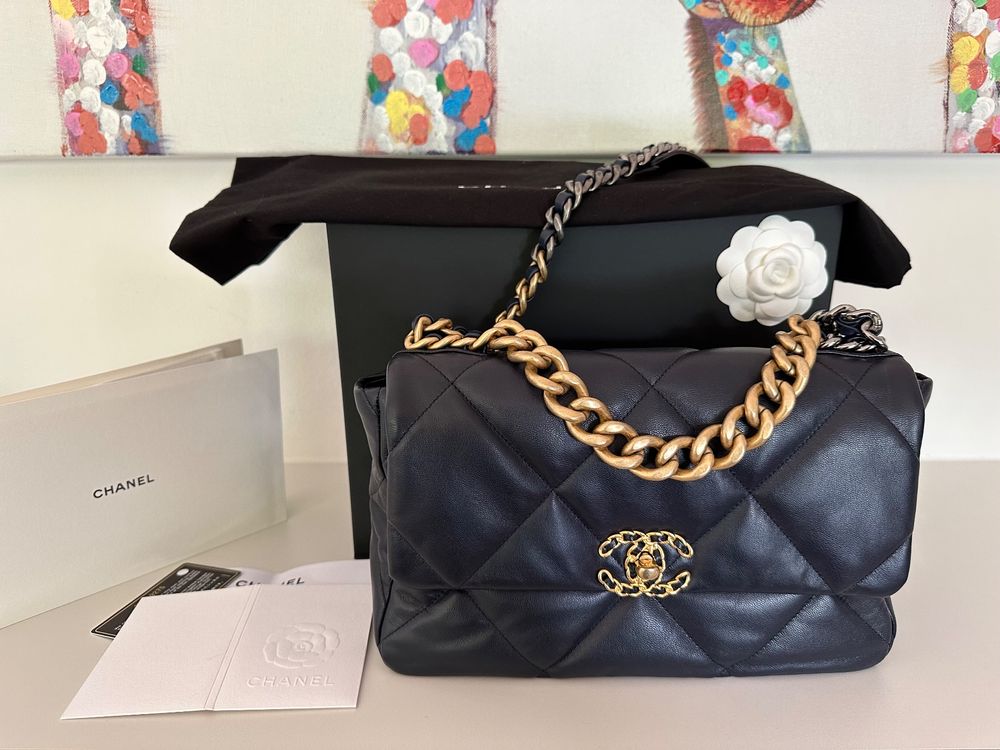 Chanel Tasche CC19 Navy Blau Neuwertig Fullset | Kaufen auf Ricardo