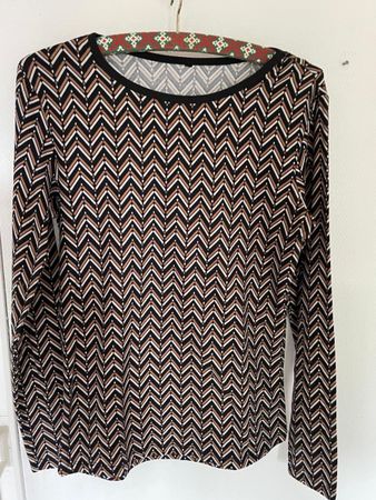 Gemustertes Langarmshirt Grösse S