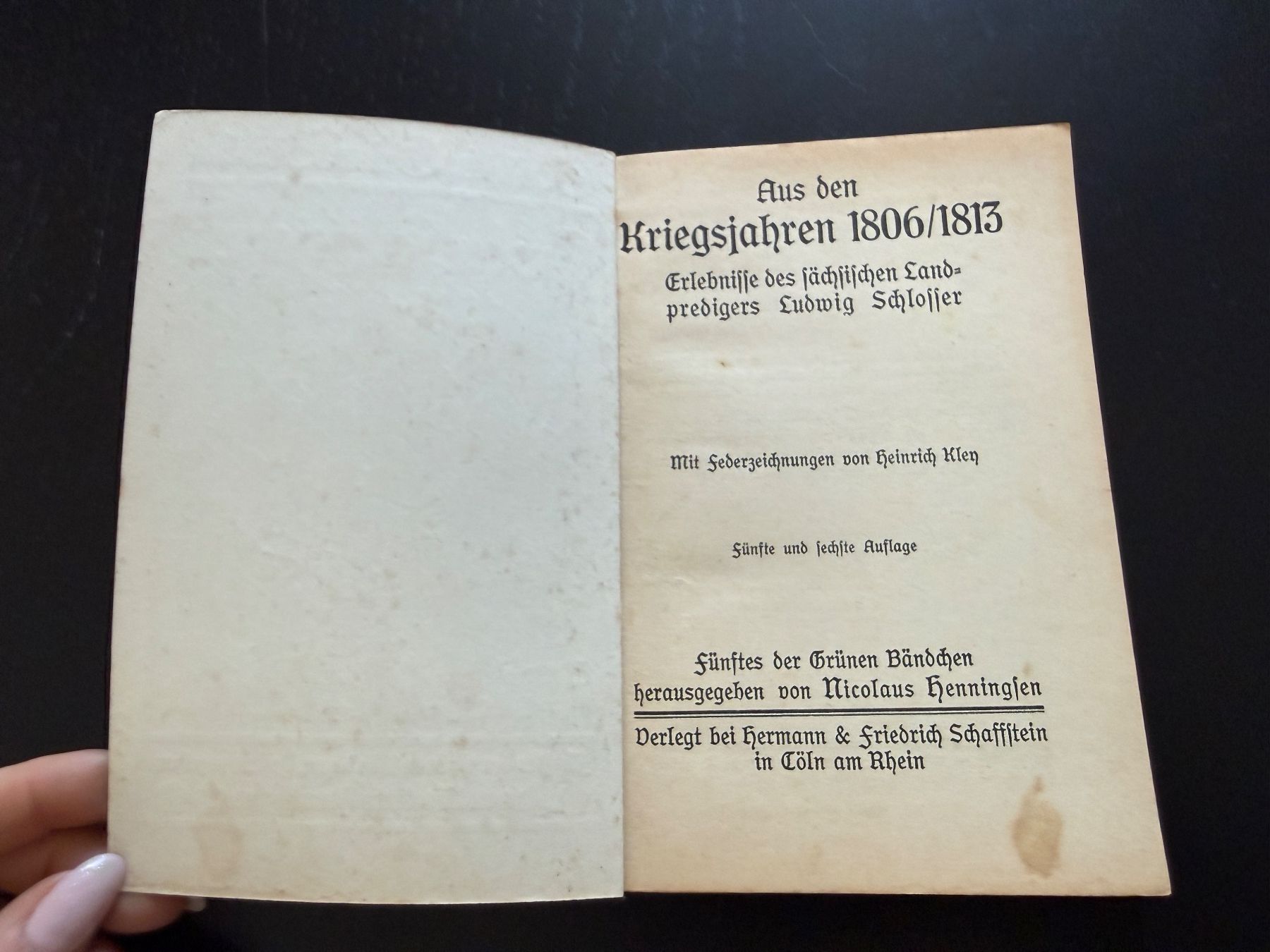 Libri: Aus den Kriegsjahren 1806 -1813 – Usato da Erstfeld venduto da Uhu1980 1