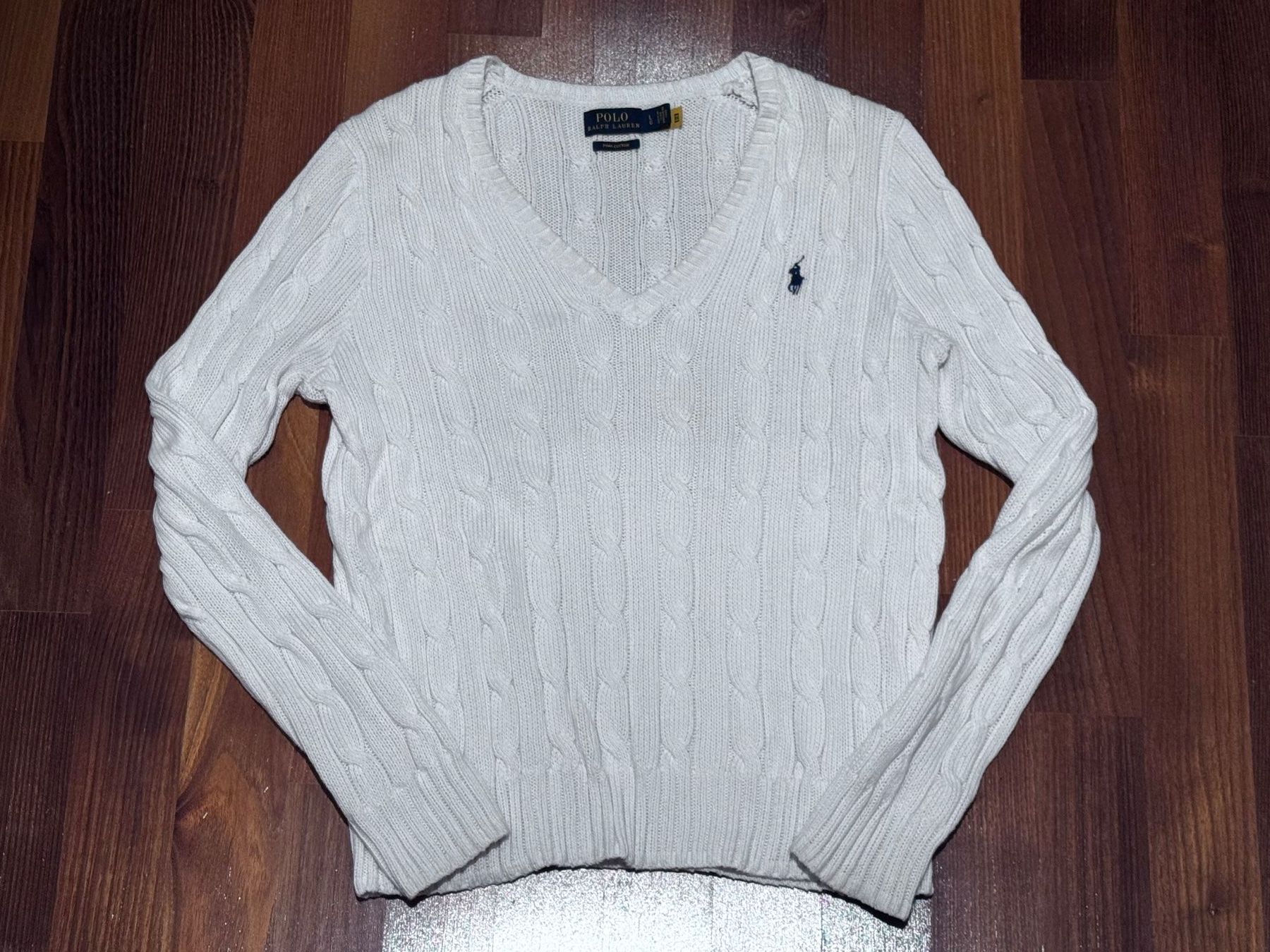 Ralph Lauren Pullover & Sweatshirts: Weisser klassischer Pullover von Ralph Lauren – Gebraucht aus St. Gallen von lmk_6695 1