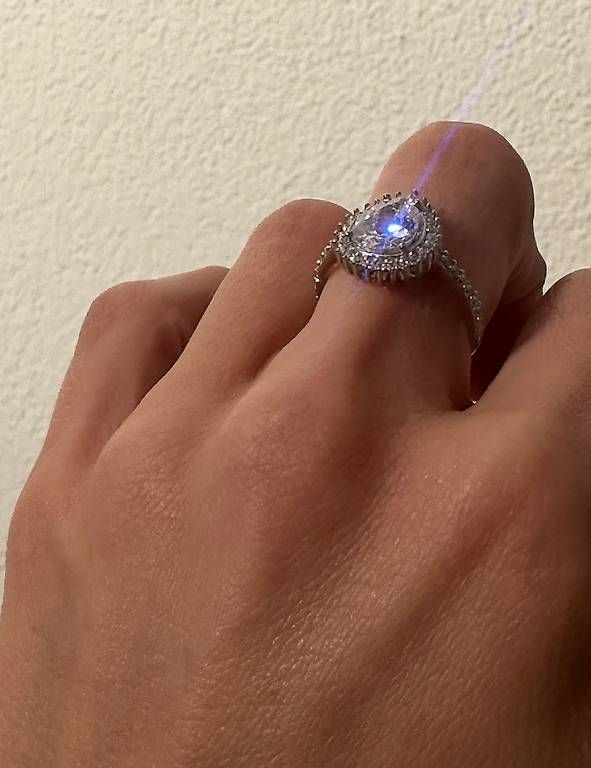Anelli: 925 Silberring mit Zirkon – Usato da Bellach venduto da RuJewelry 2