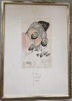 Original Farbradierung - Surrealer Akt - 2001