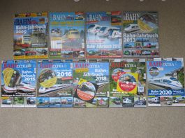 9x BAHN EXTRA Jahrbuch 2009/2010/2012/2013/2015/2016/18-20