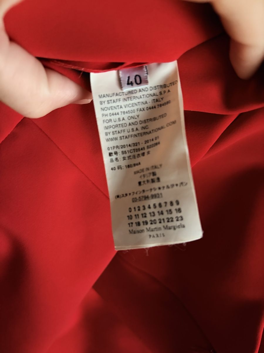 Maison Margiela Robes: Robe rouge Maison Margiela Taille 40 it  – D'occasion à Rolle par Fanjiette 4