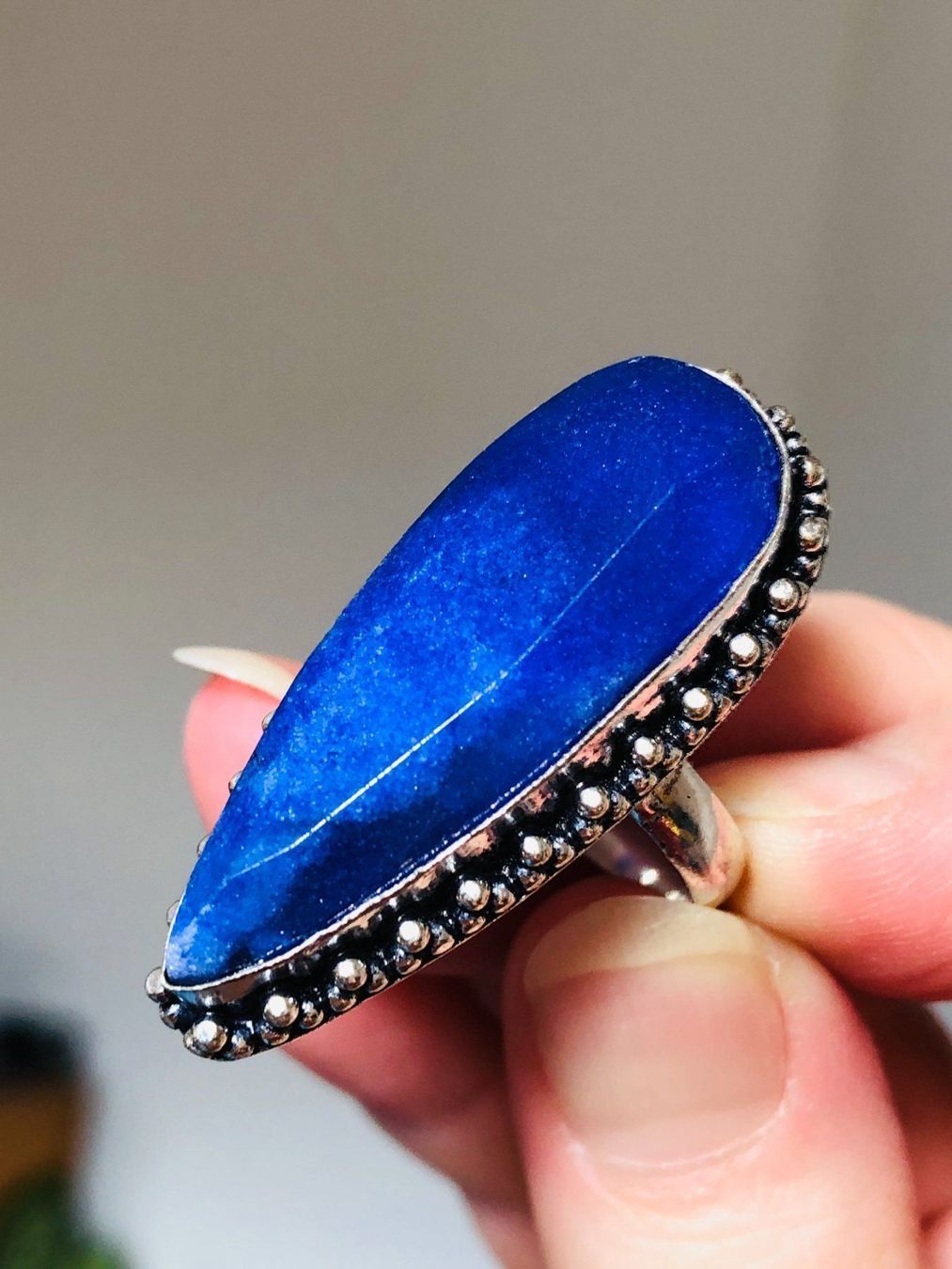 Anelli: SAPPHIRE ring taillie 7,5 – Nuovo e nell'imballaggio originale da Genève venduto da AGBERG 2