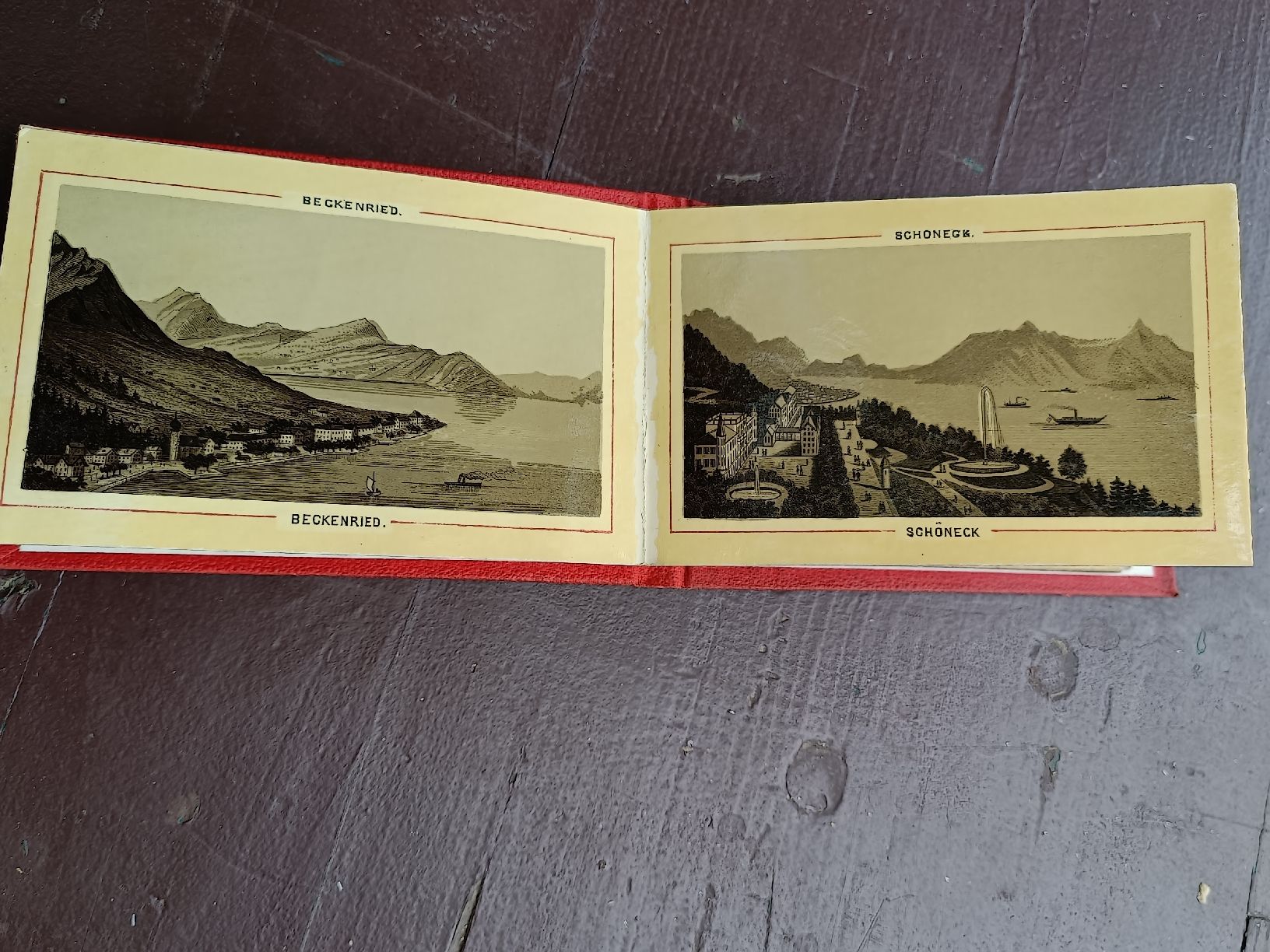 Cartoline postali: Antikes Litho Bilder Set / Rigi Vierwaldstättersee Gotthard  – Usato da Brugg AG venduto da Ente015 3