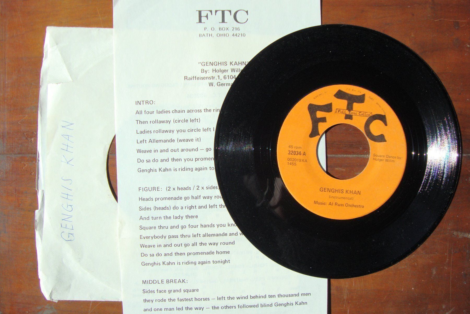 Dischi in vinile: GENGHIS KHAN - MIT TANZ-CHOREOGRAPHIE – Usato da Bern venduto da Uli_10_11