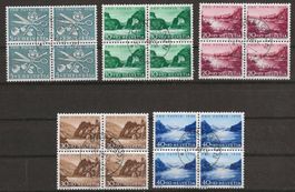 1956 : Pro Patria Serie im Viererblock, KP 145.--