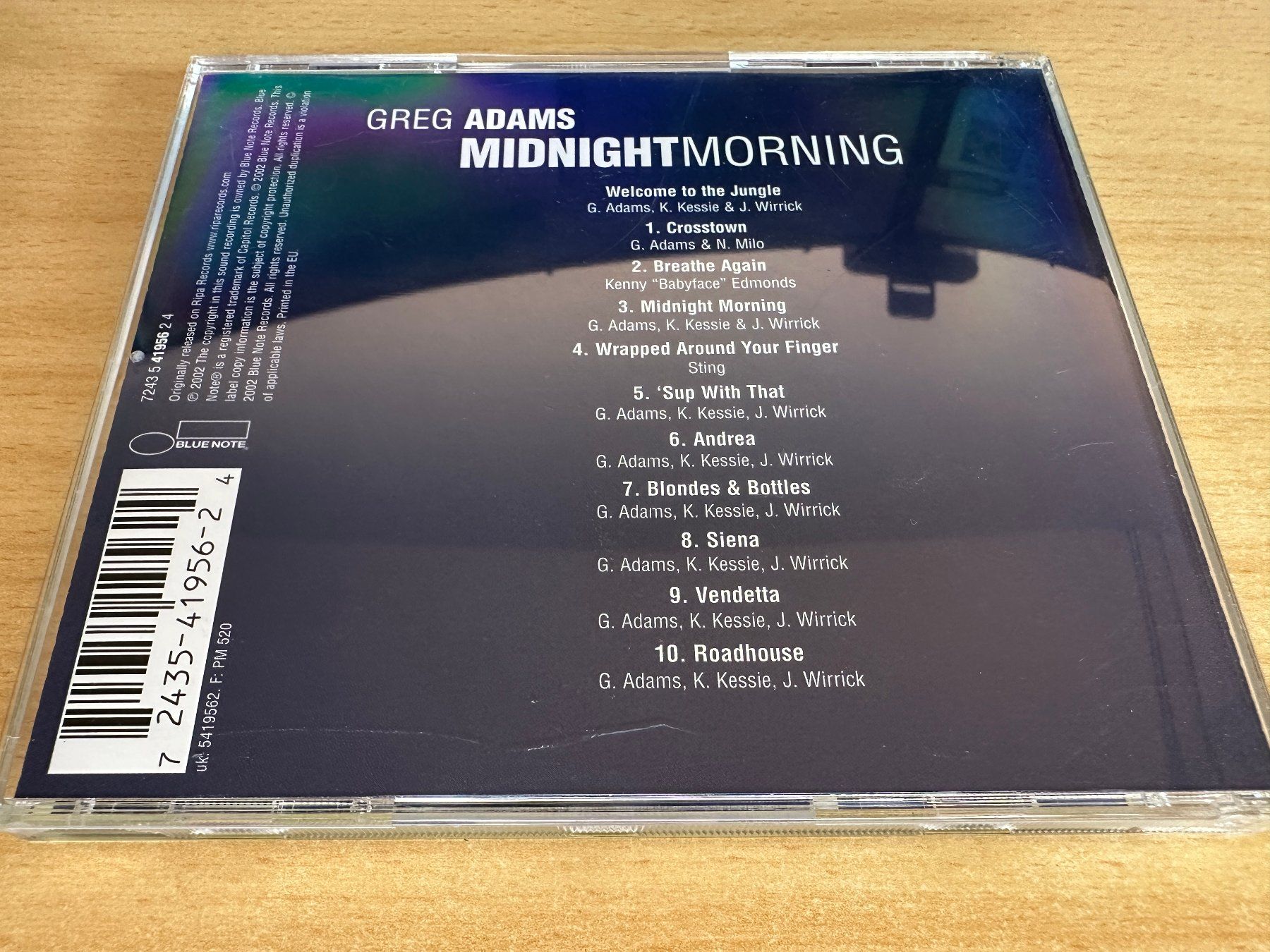 CD: Greg Adams – Midnight Morning – Usato da Rikon im Tösstal venduto da Alpenmutz 1