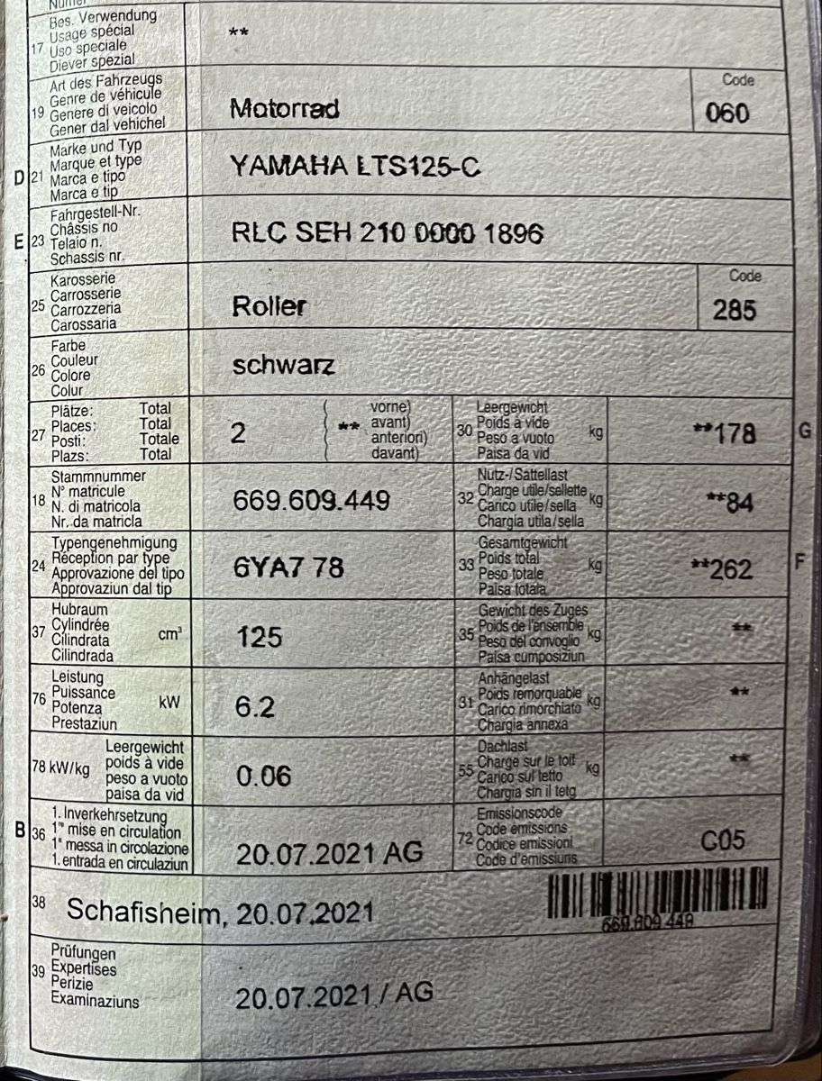 Yamaha Strada: Yamaha LTS125-C – Usato da Remigen venduto da Celeva 5