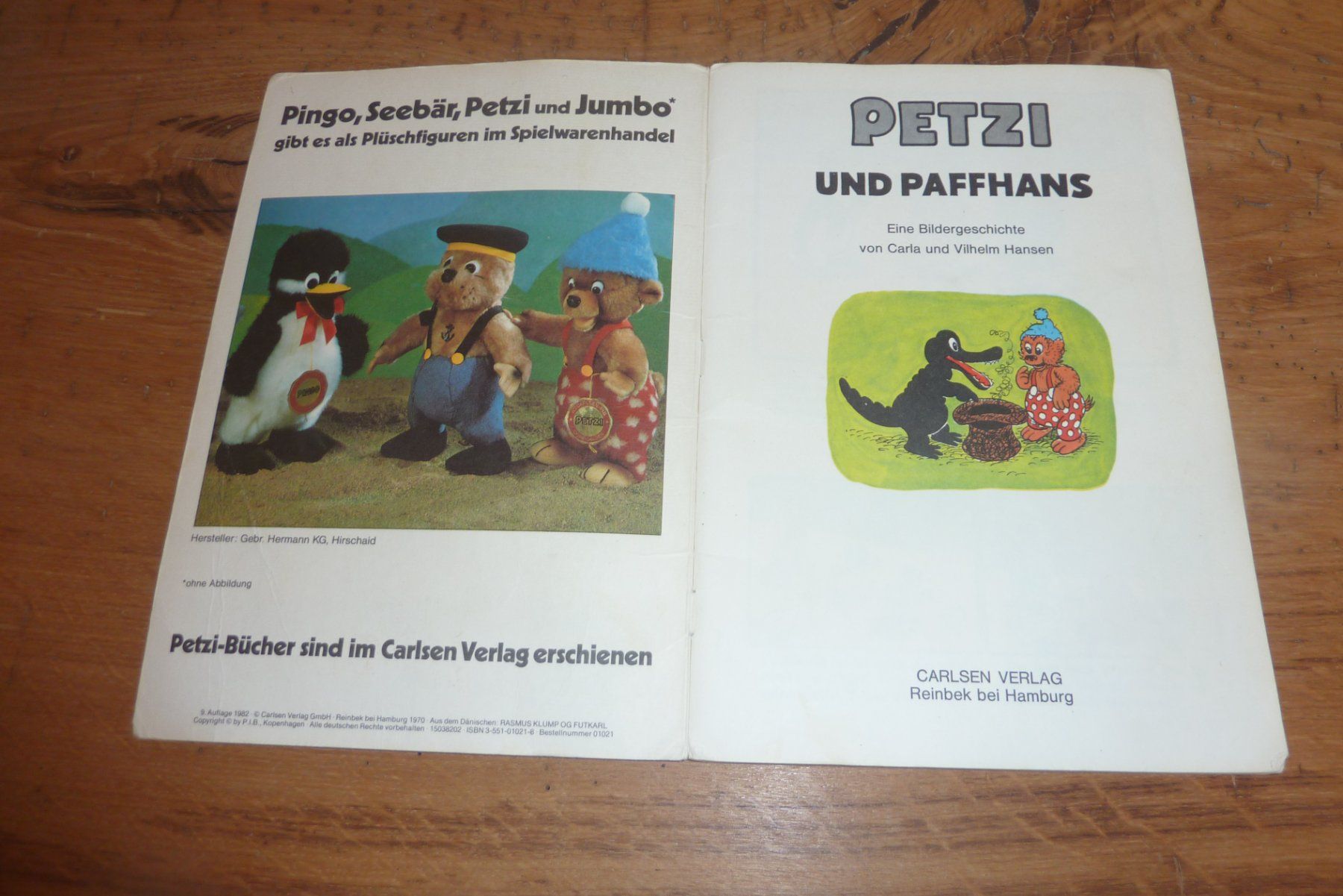 Fumetti: Petzi und Paffhans, Carlsen Verlag, 1982 – Usato da Lausen venduto da akira003 1