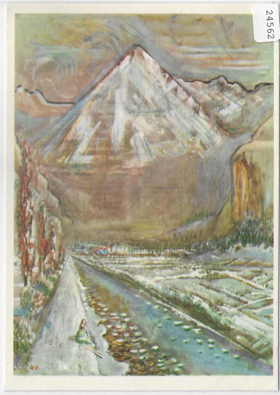 Cartoline postali: Reusstal mit Bristenstock – Antico da Ettingen venduto da Kartenplanet
