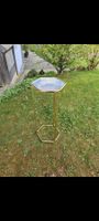 Beistelltisch Messing und Glas sechseckig guter Zustand