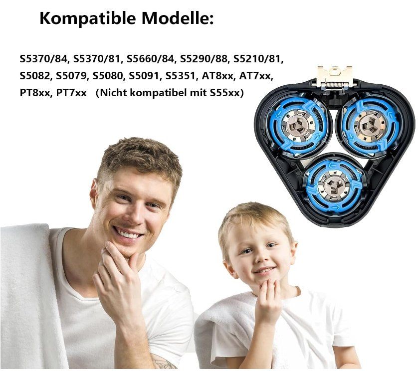 Rasoi & Lamette da barba: SH50 Scherkopf kompatibel mit Philips Series 5000 – Nuovo (secondo la descrizione) da Thun venduto da nuonuo 2
