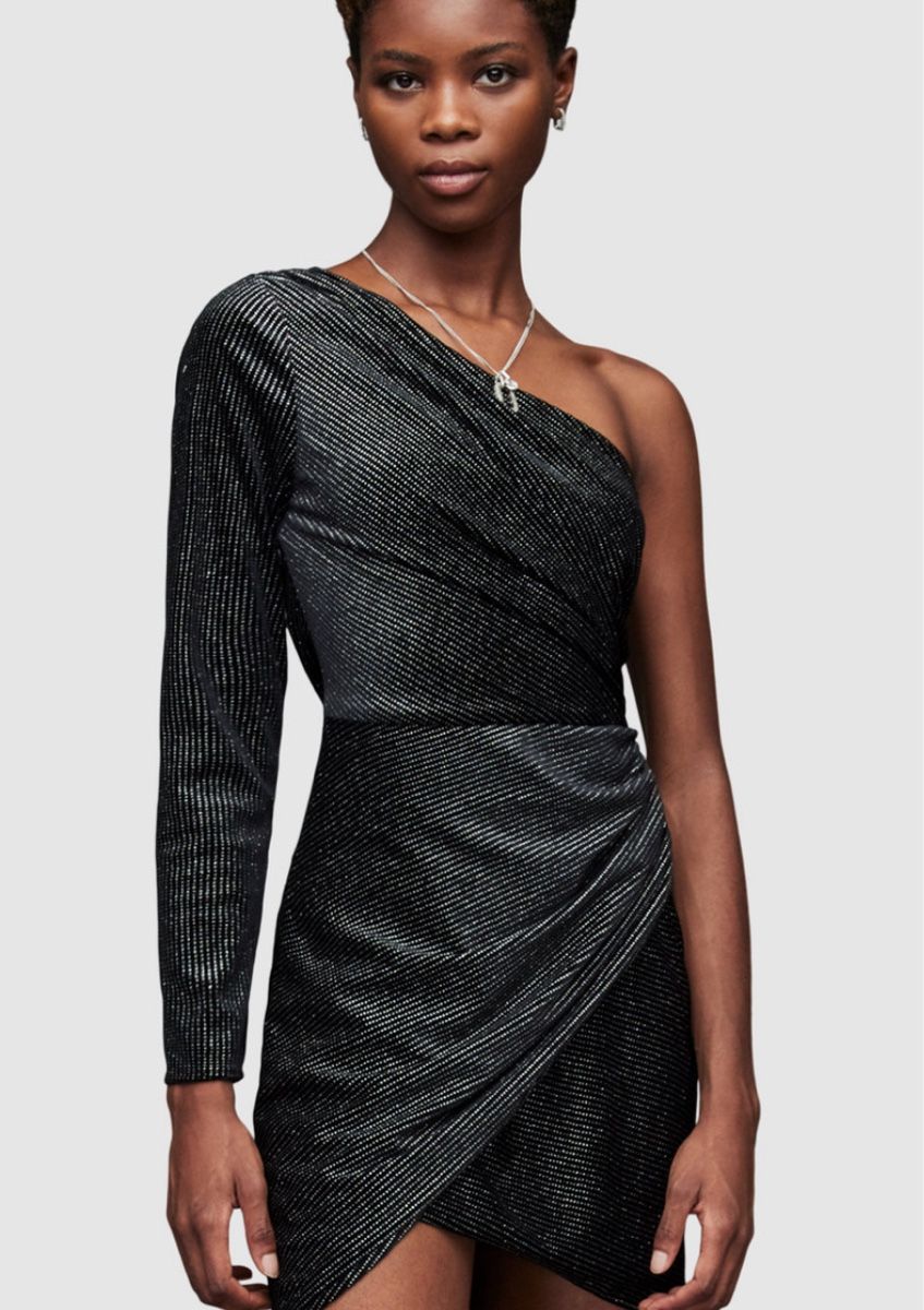 Allsaints Kleider: Allsaints Sparkle Dress One Shoulder – Neu (gemäss Beschreibung) aus Zürich von BettinaMarie2308