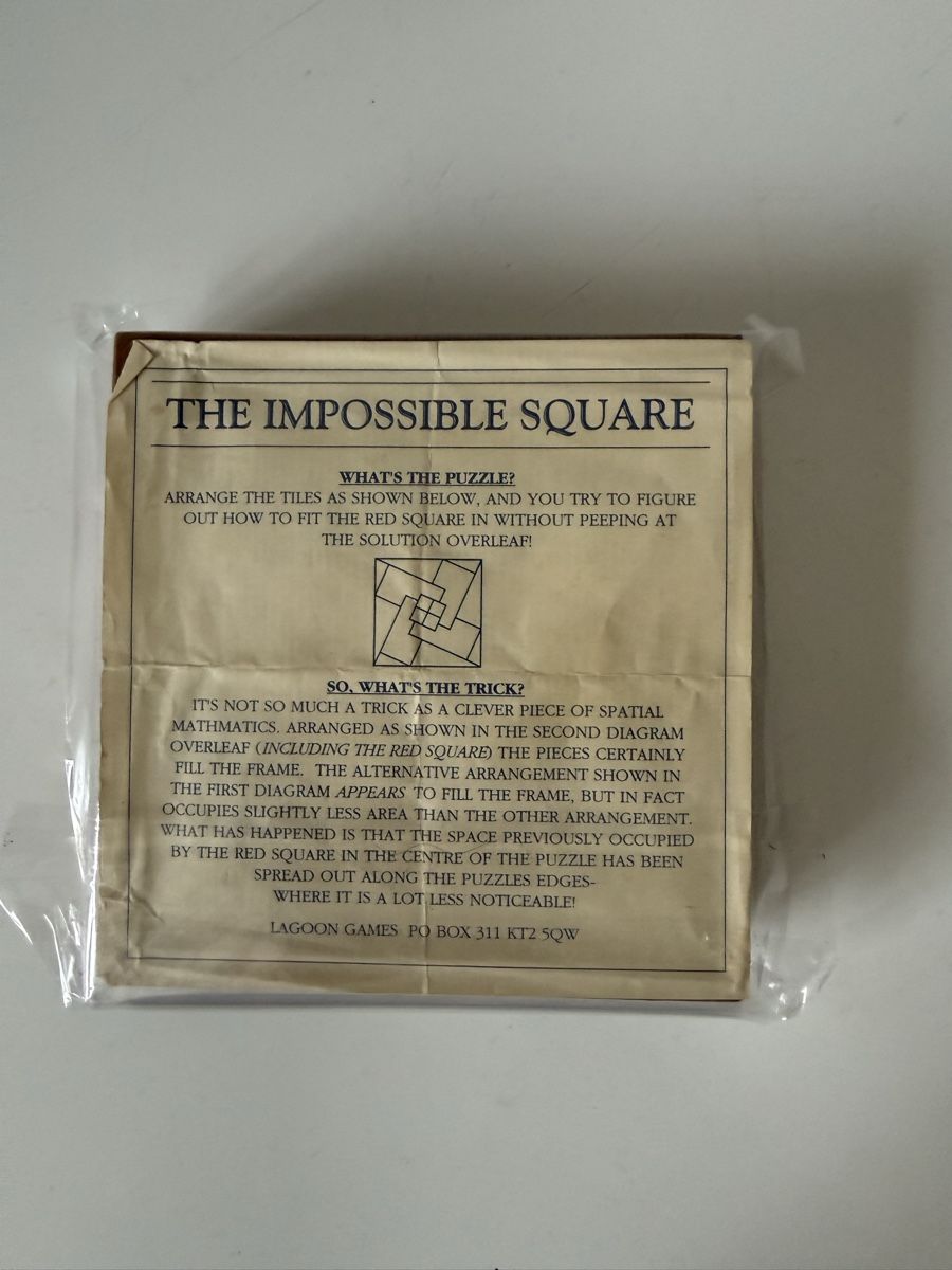 Puzzles: Holzpuzzle The Impossible Square Lagoon Games  – Gebraucht aus Urdorf von Chapar 1