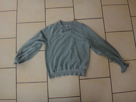 Pull en tulle turquoise