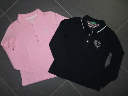 BENETTON 2 herzige Poloshirts Gr.110 statt > 90.- ***NEU***
