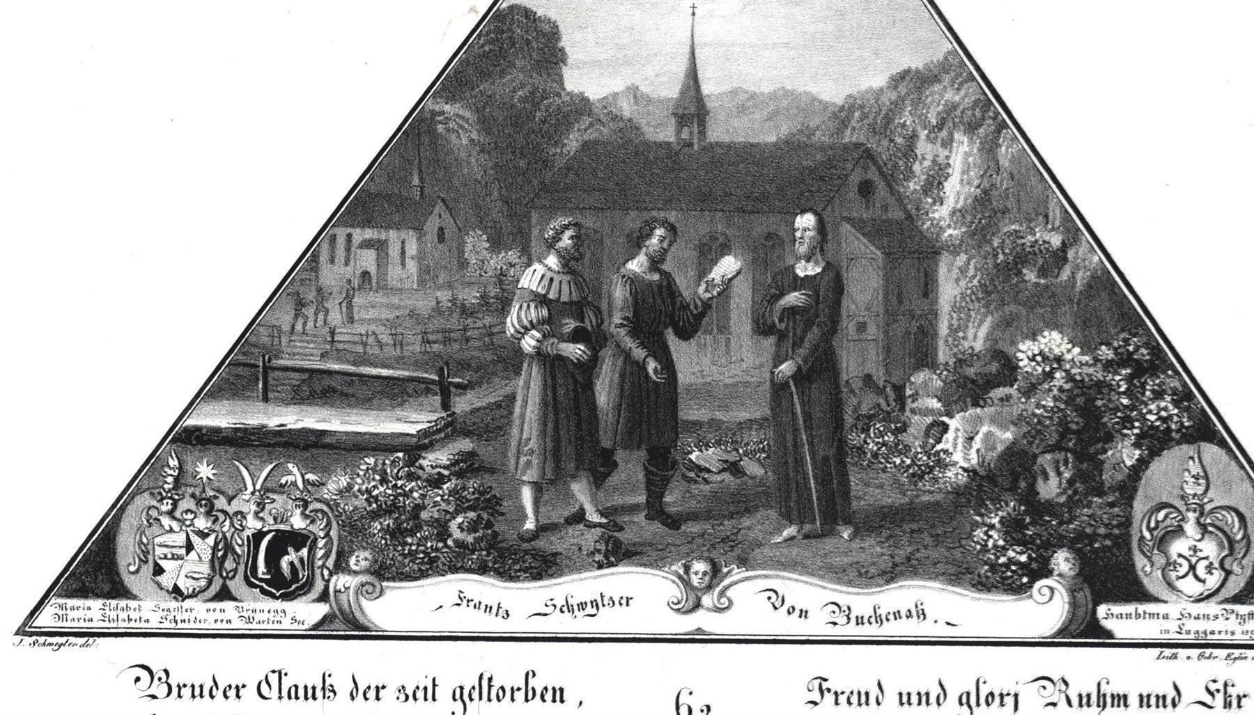 Incisioni: Ranft Einsiedelei Lithographie  1828 – Usato da Rafz venduto da Helvet32 1