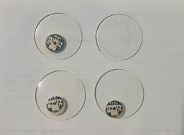 NEUF 4 VERRE MINERAL DE MONTRE GOUSSET