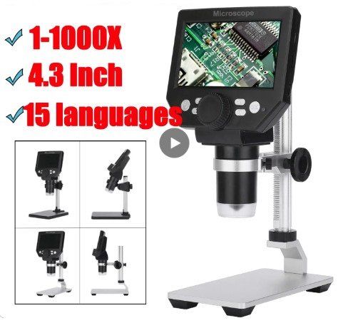 Microscope numérique portable avec écran LCD de 2 pouces 1000X