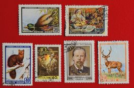 SOWJETUNION RUSSLAND TIERE 1956 1957 GEST.