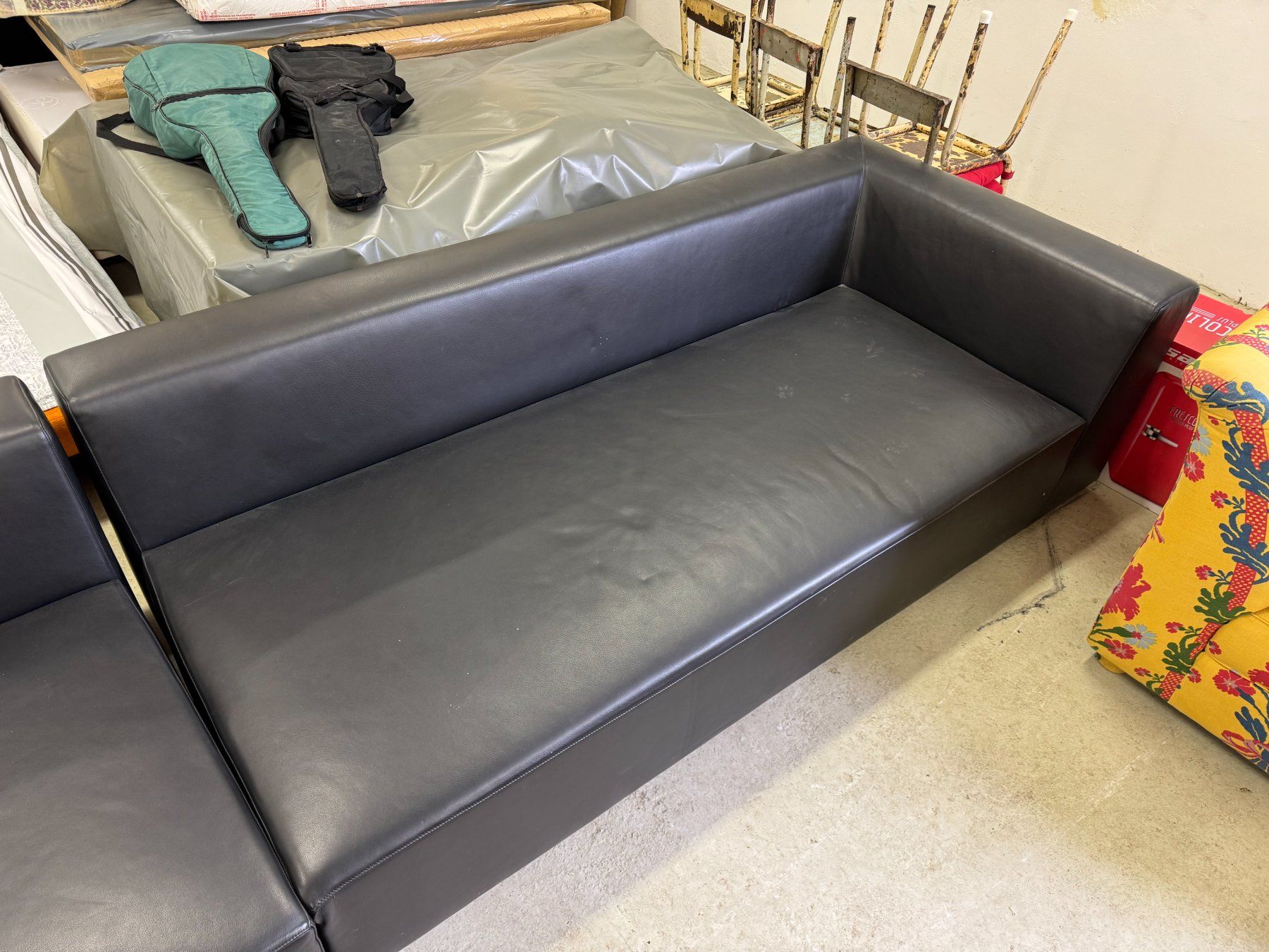Divani: Canapé d'angle en cuir noir - Lewis Modular – Usato da Oeschseite venduto da -Luxury-On-Line- 2