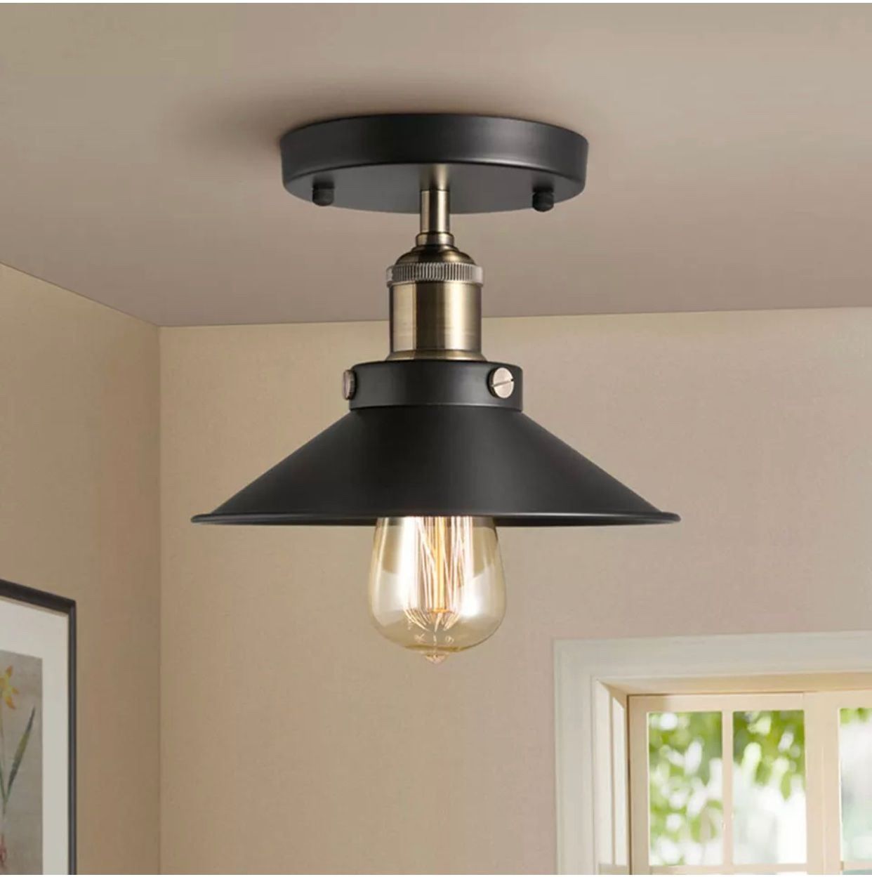 Lampadari & plafoniere: E27 Deckenlampe Hängeleuchte Schwarz Met – Nuovo e nell'imballaggio originale da Amriswil venduto da JaJa-Express