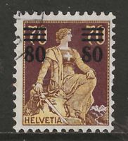 1915 : Abart Nr. 135PF " offene 8 " : KP 650.--