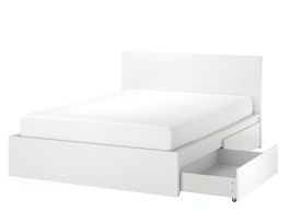 IKEA MALM Bettgestell hoch mit 2 Schubladen – 140 × 200 cm