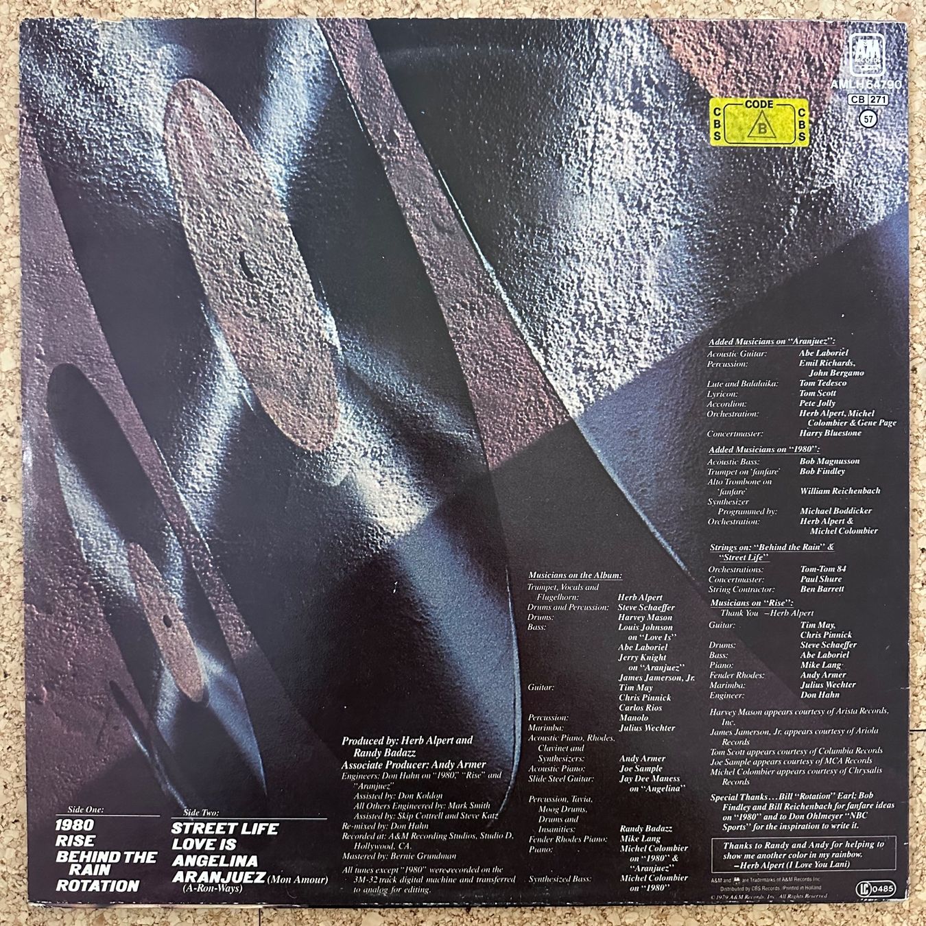Dischi in vinile: LP - Herb Alpert - Rise – Usato da Breganzona venduto da Onairda75 1