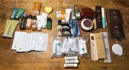 Mini-articles: gel douche, shampooing, conditioner, crème +