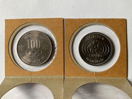 2x 100 yen 1970 Osaka Expo + Olympiade 1972 Sapporo