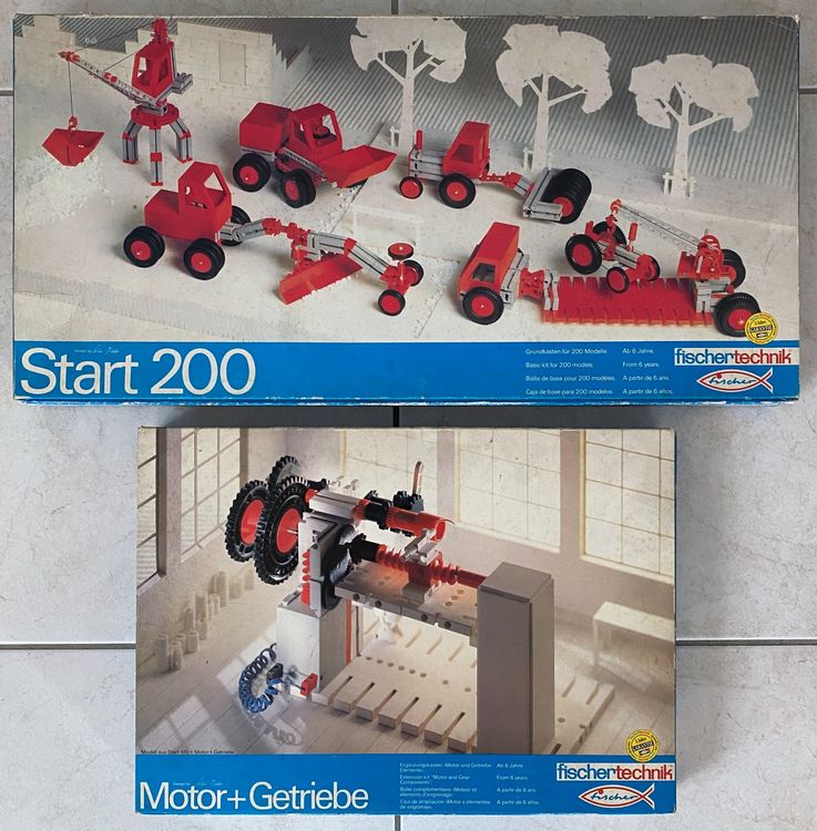 Fischertechnik - Start 200 und Motor + Getriebe (Vintage