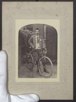 Fotografie Fahrrad-Fahrer mit Halbrenner