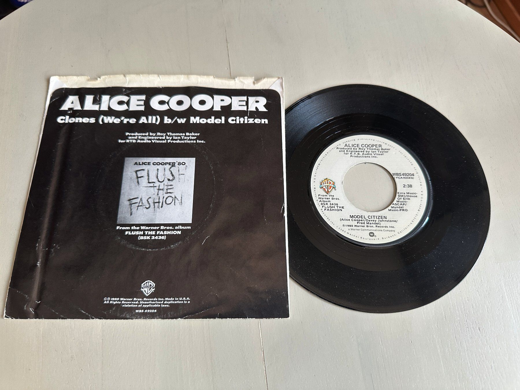 Dischi in vinile: ALICE COOPER rare Single Clones USA differnt Glam Kult – Usato da Basel venduto da Partridge 1