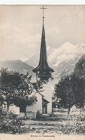 Kandersteg - Kirche - Karte gelaufen 1913